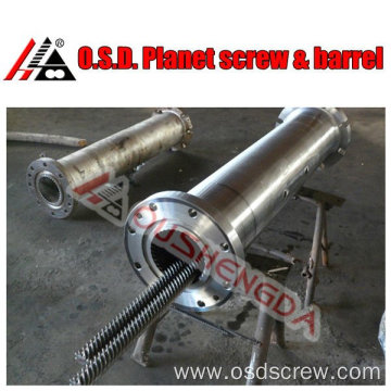 screw and barrel for planetary extruder